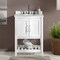 Alaterre Furniture Bennet 2pc Wooden Bathroom Vanity Set - 24-in. L Vanity, 30-in. L Rectangular Mirror, White AVAN2400WHA - alternate 4